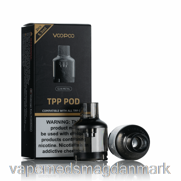 Vape Væske Voopoo Tpp Erstatning Pods Gunmetal